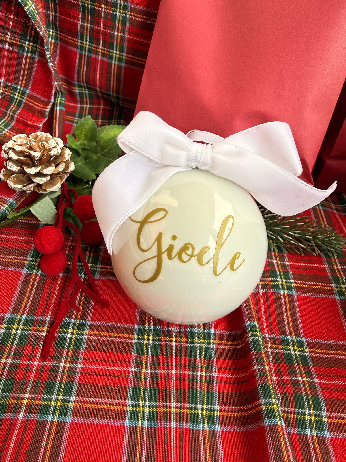 Sfera in vetro personalizzata - tag.M