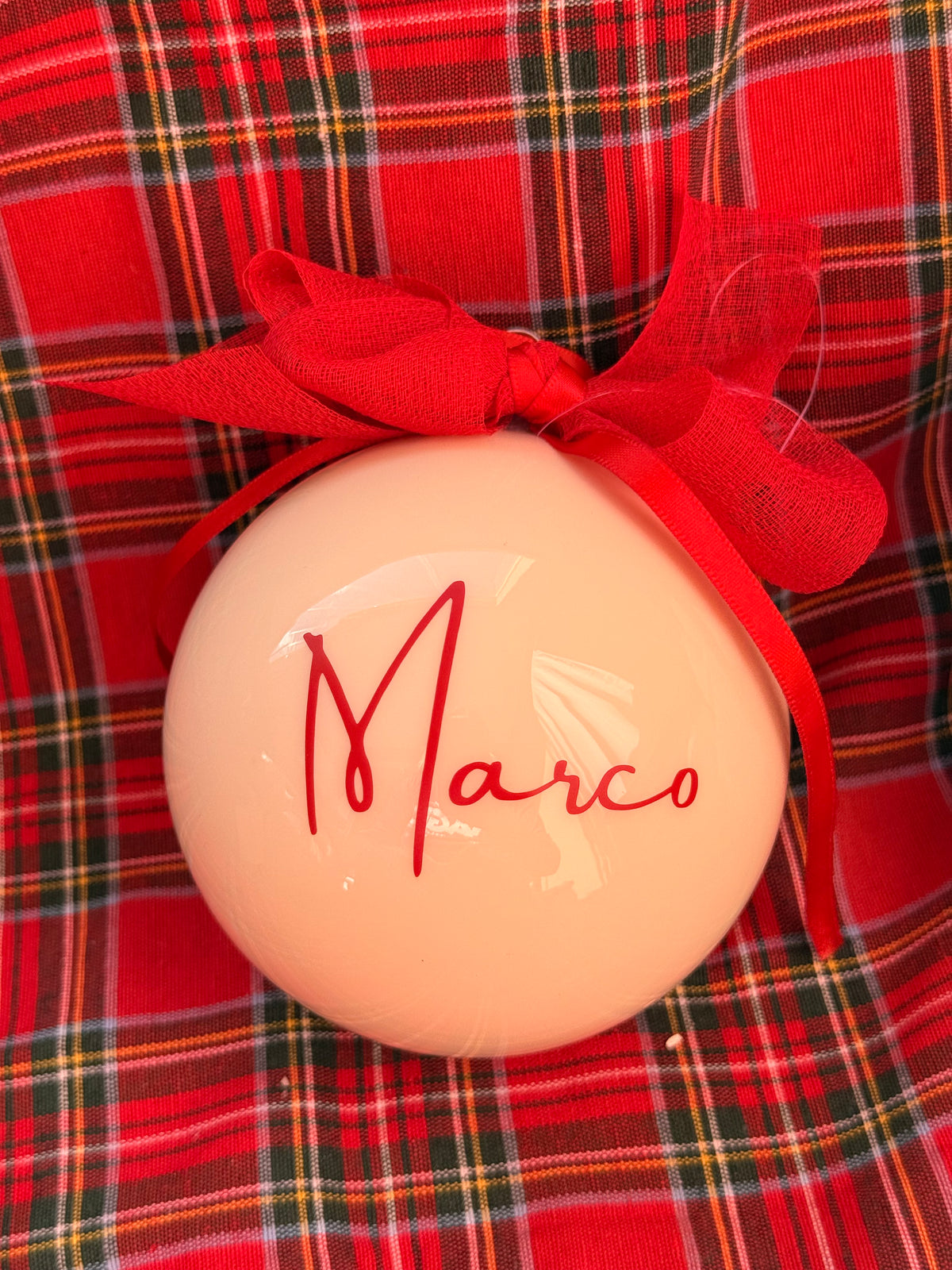 Sfera in vetro personalizzata - tag.M