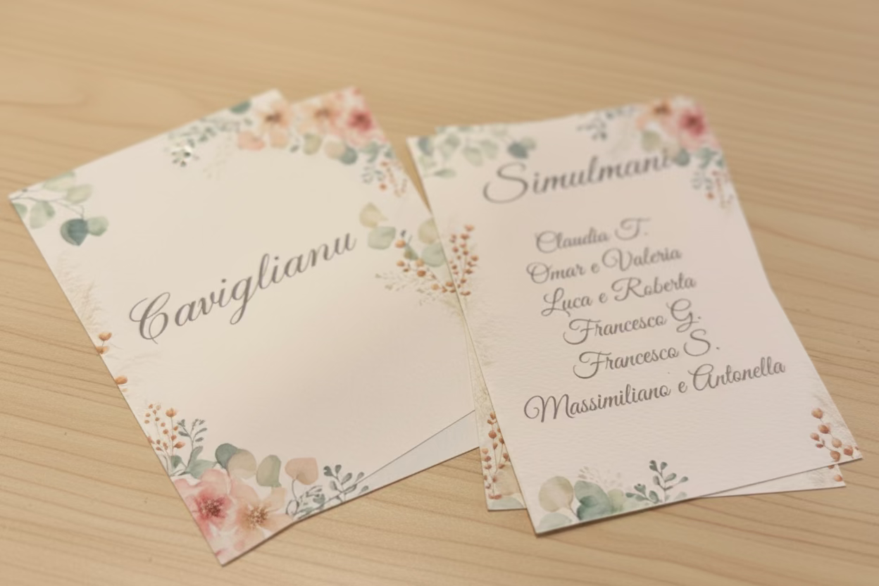 Cartoncini per cavalieri e tableau