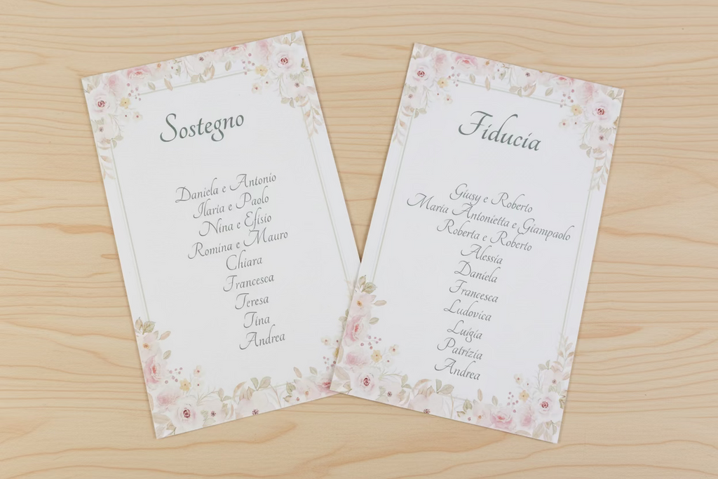 Cartoncini per cavalieri e tableau