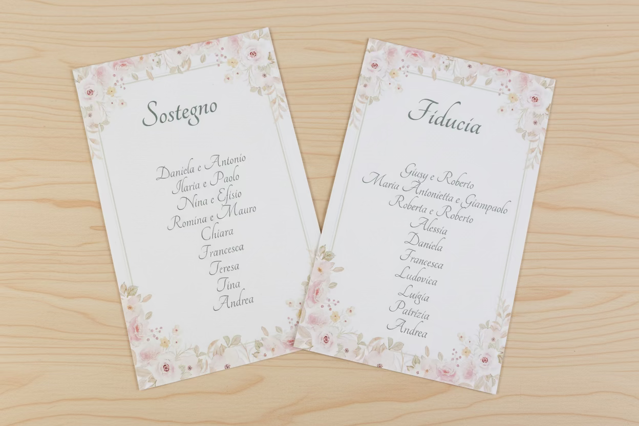 Cartoncini per cavalieri e tableau