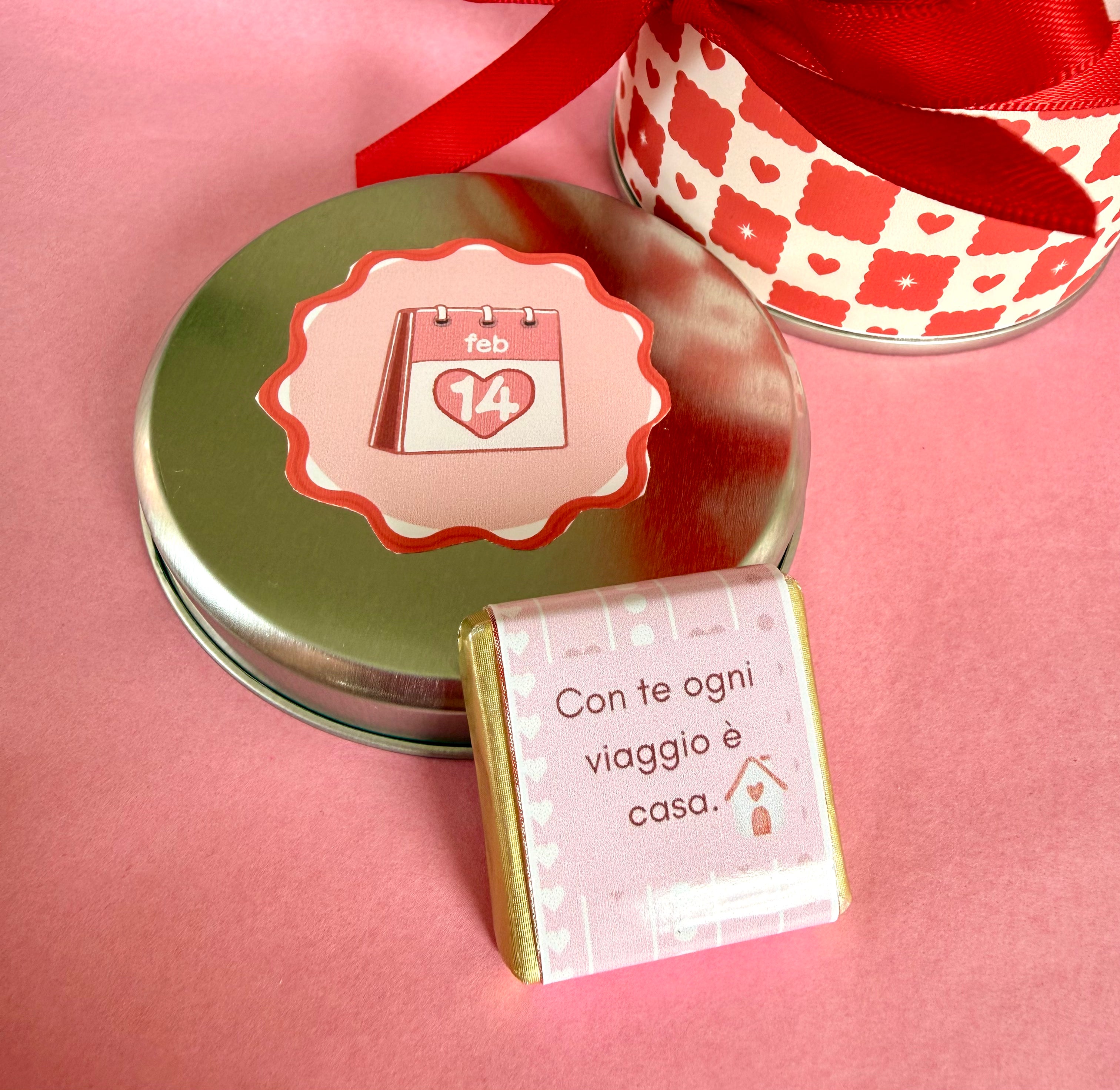 ✨Scatola in latta con cioccolatini - San Valentino✨