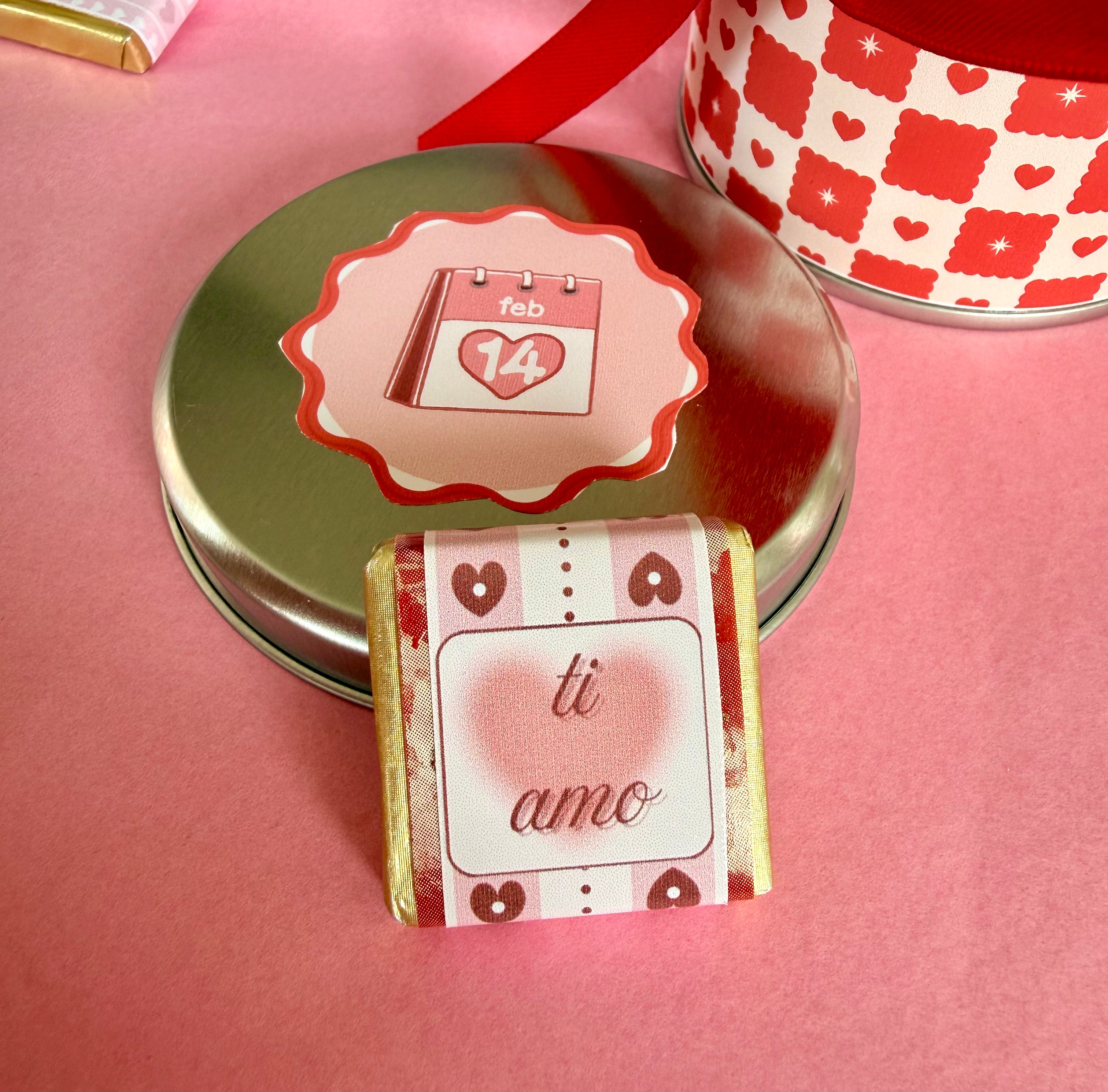 ✨Scatola in latta con cioccolatini - San Valentino✨