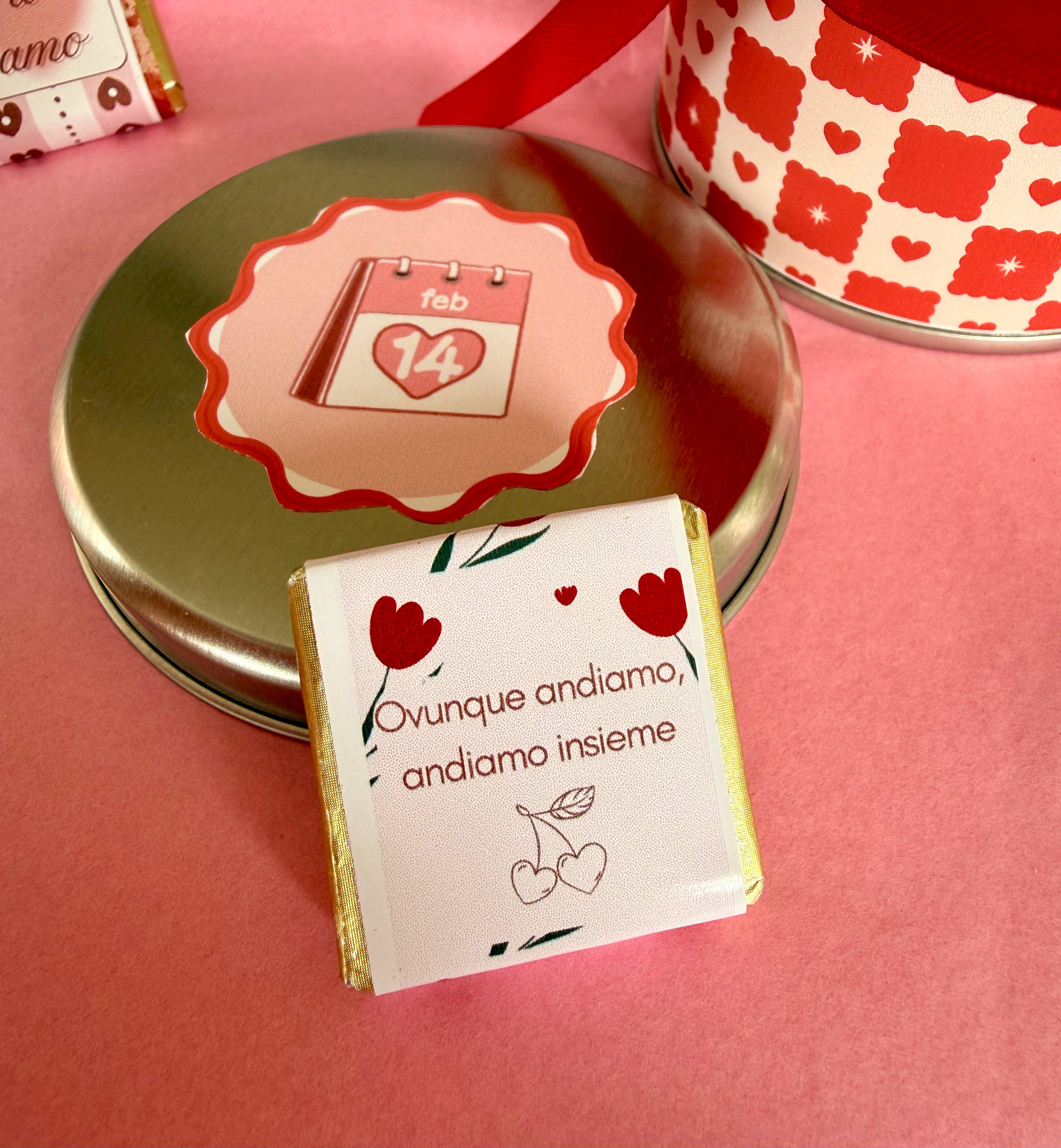 ✨Scatola in latta con cioccolatini - San Valentino✨