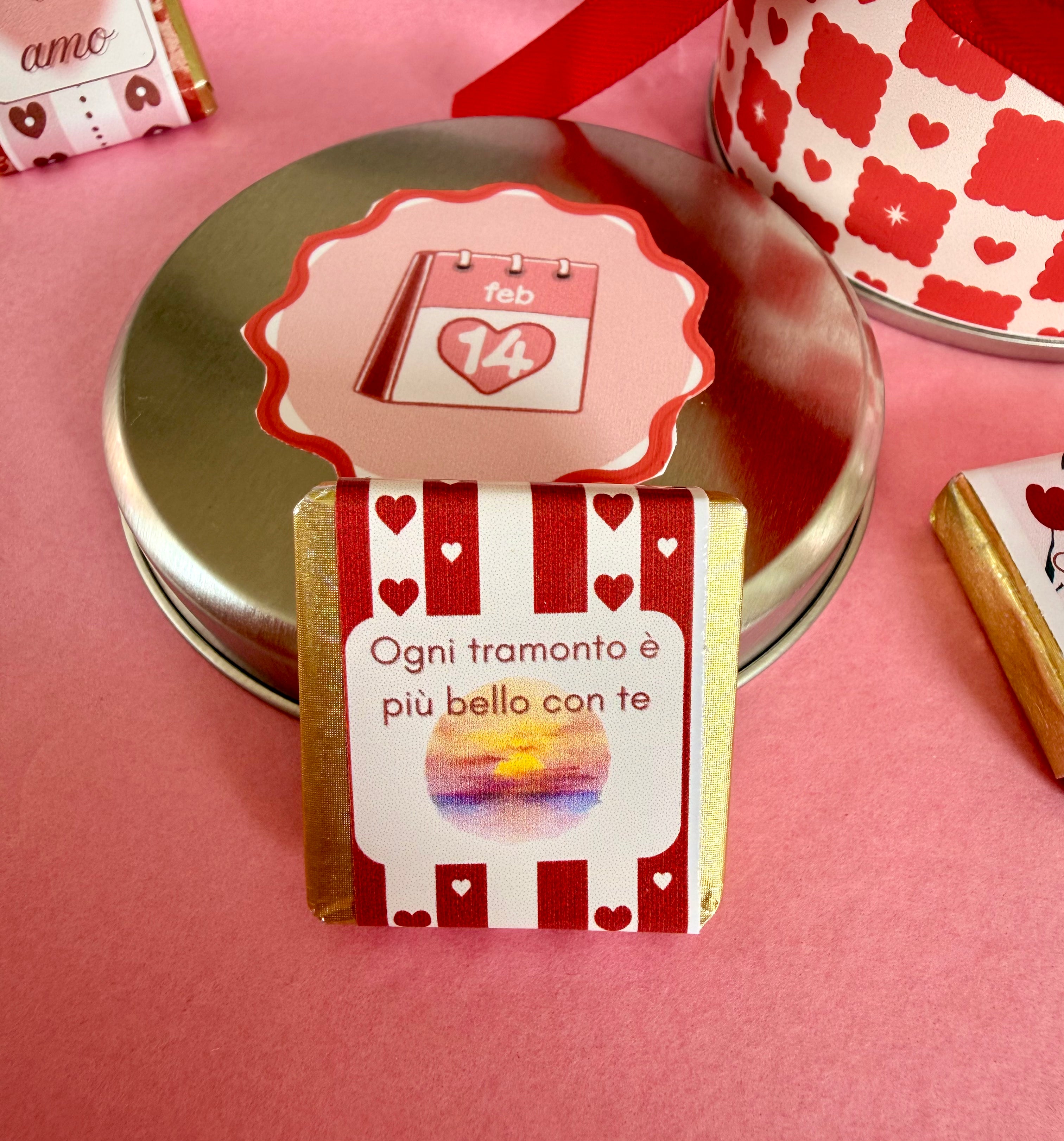 ✨Scatola in latta con cioccolatini - San Valentino✨