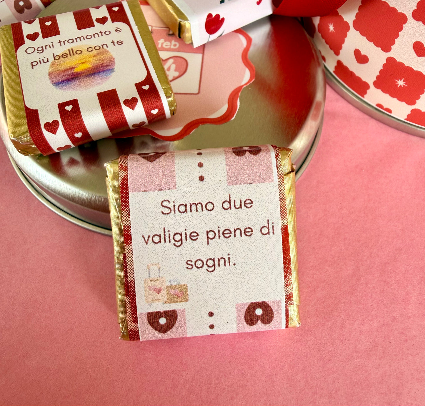 ✨Scatola in latta con cioccolatini - San Valentino✨