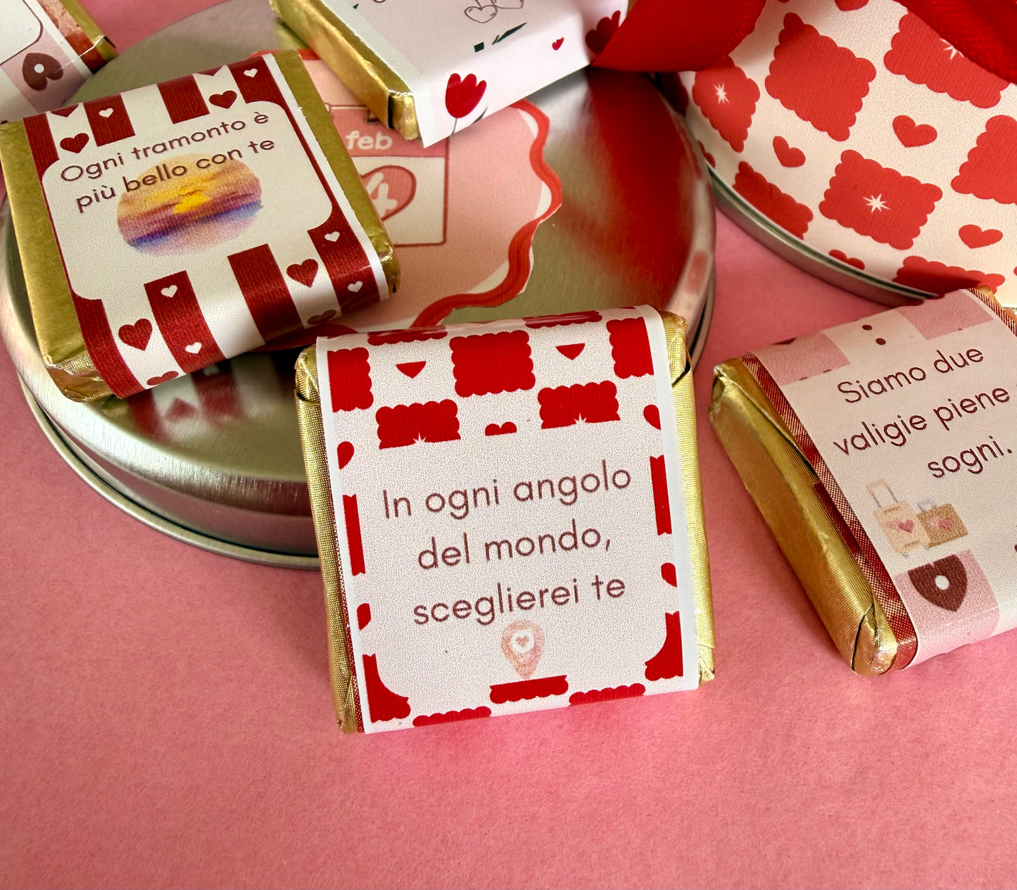 ✨Scatola in latta con cioccolatini - San Valentino✨