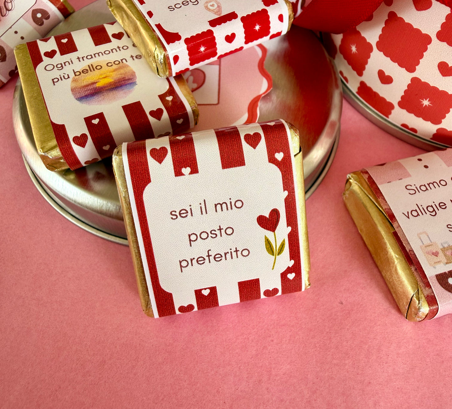 ✨Scatola in latta con cioccolatini - San Valentino✨