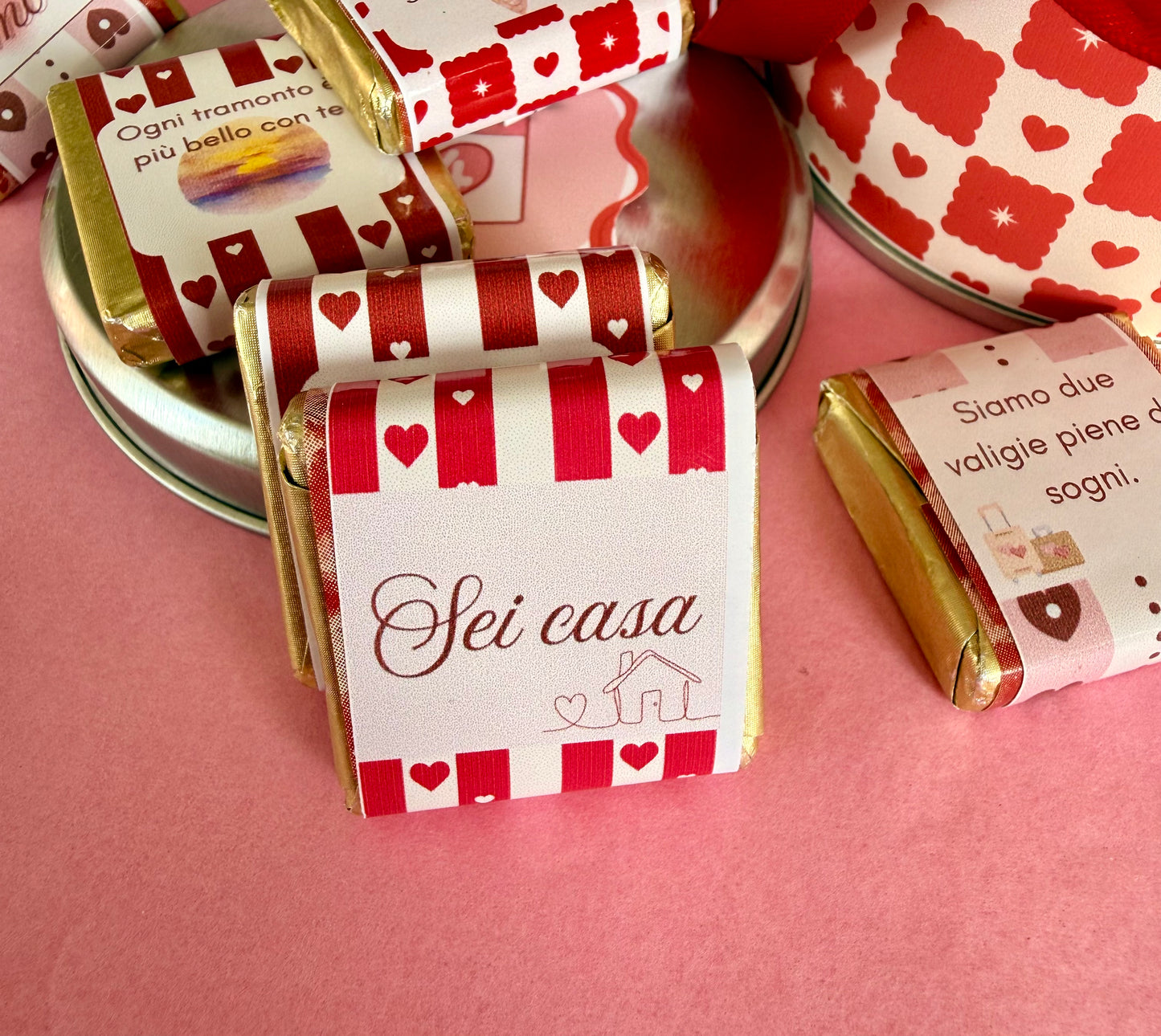 ✨Scatola in latta con cioccolatini - San Valentino✨