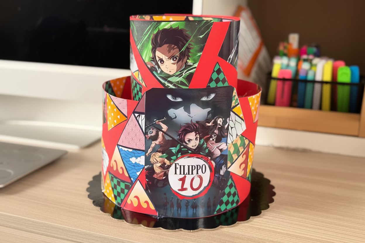 Torta scenografica in cartoncino