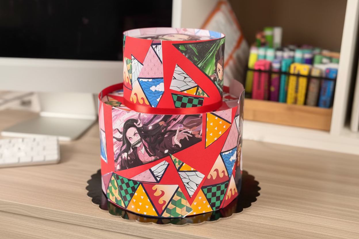 Torta scenografica in cartoncino