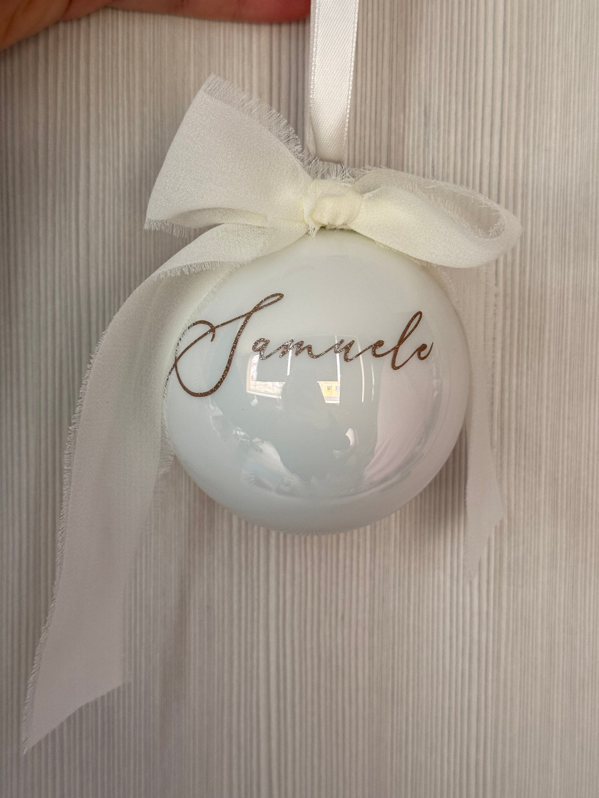 Sfera in vetro personalizzata - tag.M