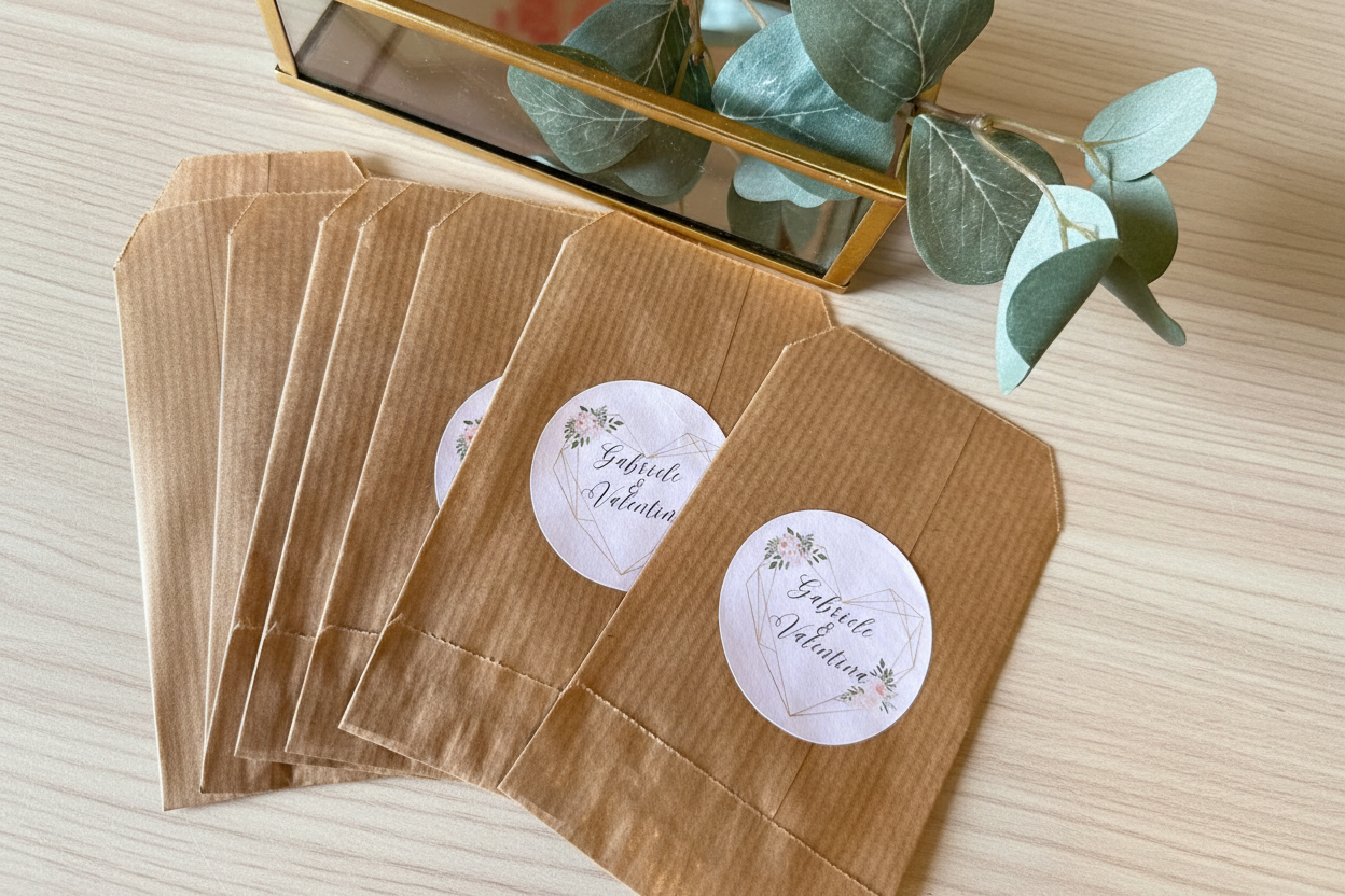 Bustine in carta per confetti